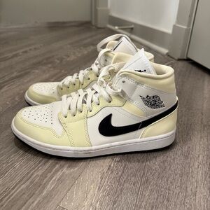 Nike White and Cream Jordans